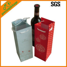 bolsas de botellas de vino reutilizables de papel caliente de la cuerda del algodón de la venta baratas